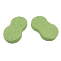 100% cellulose green thick Exfoliating bath sponge